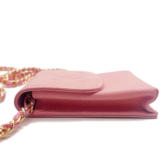 Authentic CHANEL Vintage Mini Flap Caviar Leather Pouch Cigarette Case Crossbody - Picture 9 of 15